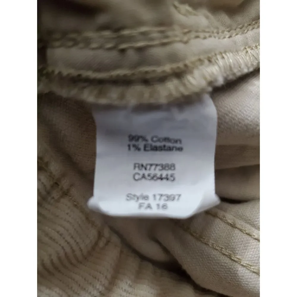 J. Crew Men's Stretch 5 Pocket Light Beige Corduroy Pants Size 36 x‎ 31